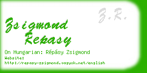 zsigmond repasy business card