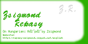 zsigmond repasy business card